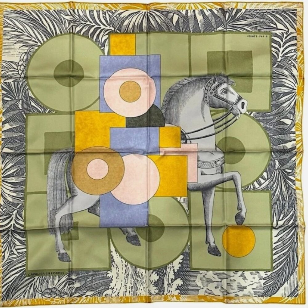 Hermes Scarf - Cavalier en formes Scarf 90 * BRAND NEW WITH BOX *